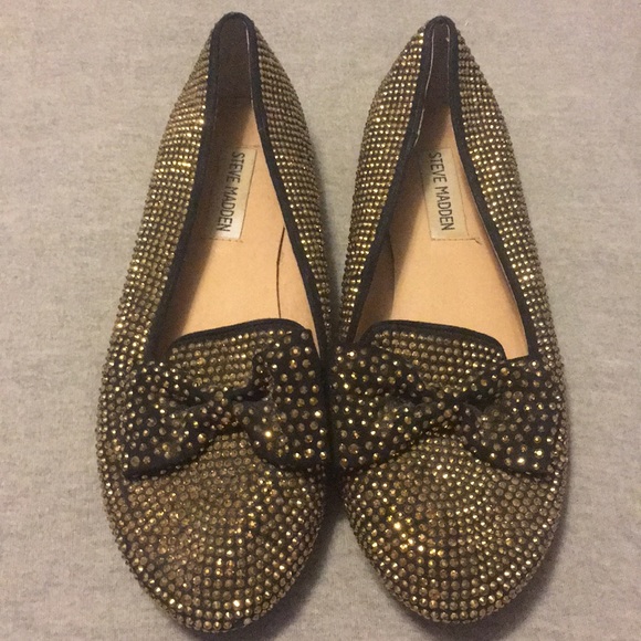 steve madden gold loafers